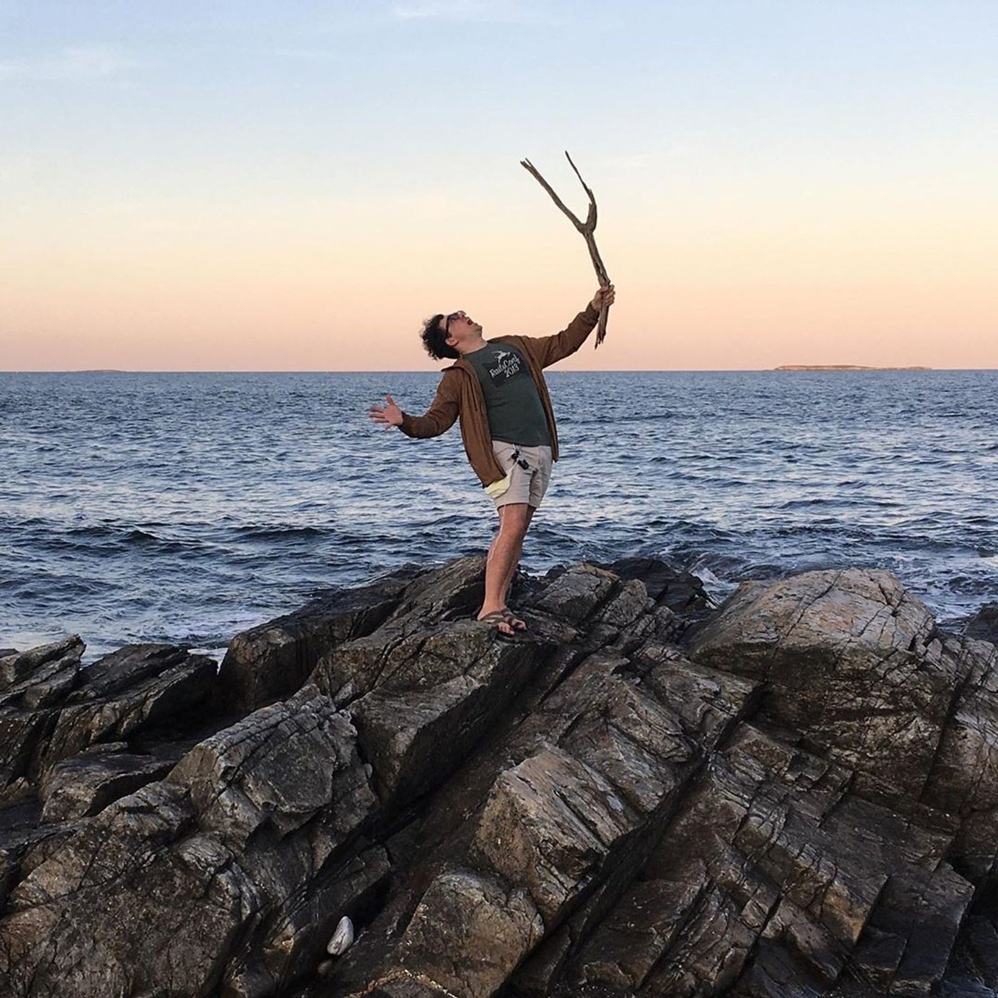 Nick and family on Peaks Island, Maine